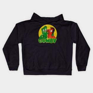 90s Distressed Gumby Kids Hoodie